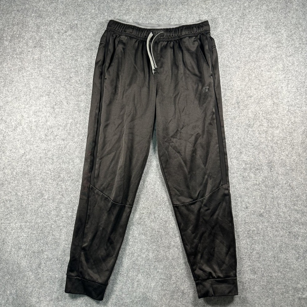 Russell Performance Joggers Size XXL (18) Black Fleece Tapered Athletic Pants